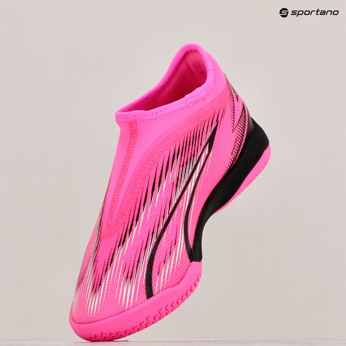 PUMA Ultra Match LL IT+ Mid poison pink/puma white/puma black children's football boots 15