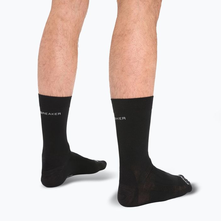 Men's Icebreaker Hike Liner Crew trekking socks black 4