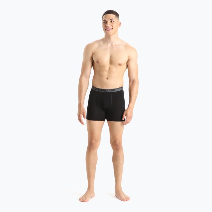Icebreaker men's boxer shorts Anatomica 001 black IB1030290101 5