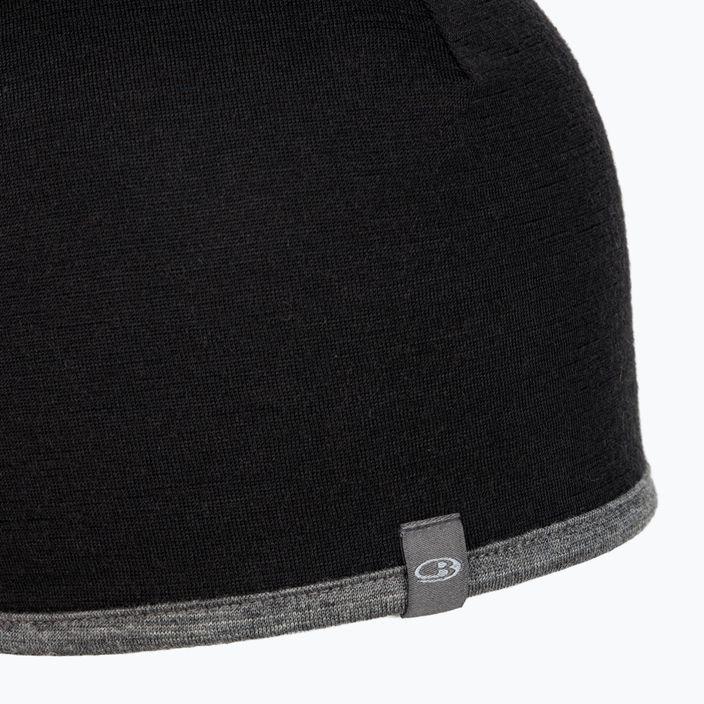 Icebreaker Winter Pocket Hat black/gritstone hthr 4