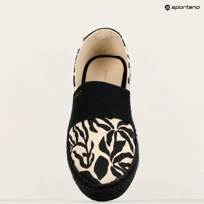 GANT women's shoes Raffiaville dry sand/black 16