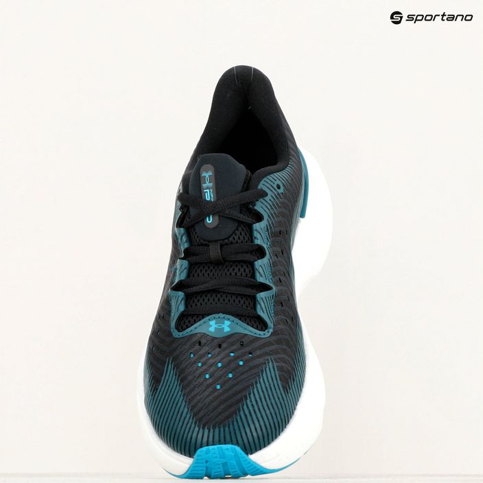 Under Armour Infinite Pro men's running shoes black/hydro teal/circuit teal 15