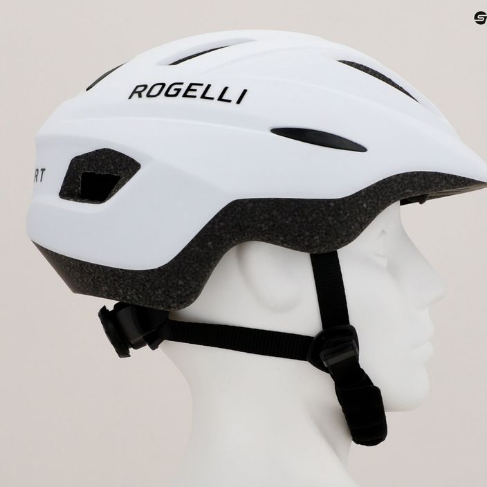 Rogelli Start children's bike helmet white/black 9