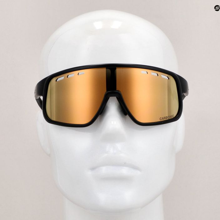 CASCO SX-25 Carbonic black/gold mirror sunglasses 7