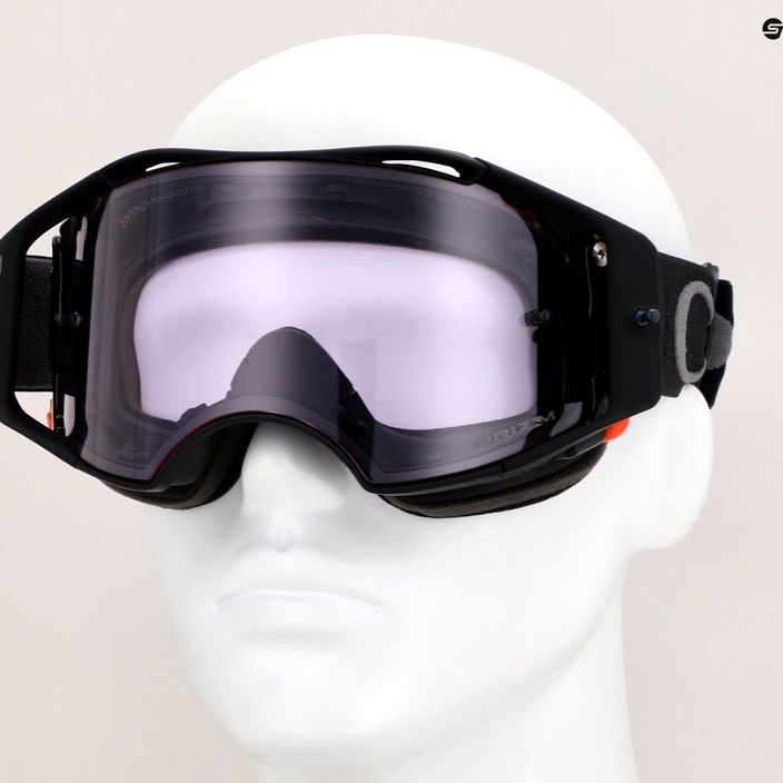 Oakley Airbrake MTB black gunmetal/prizm low light cycling goggles 10