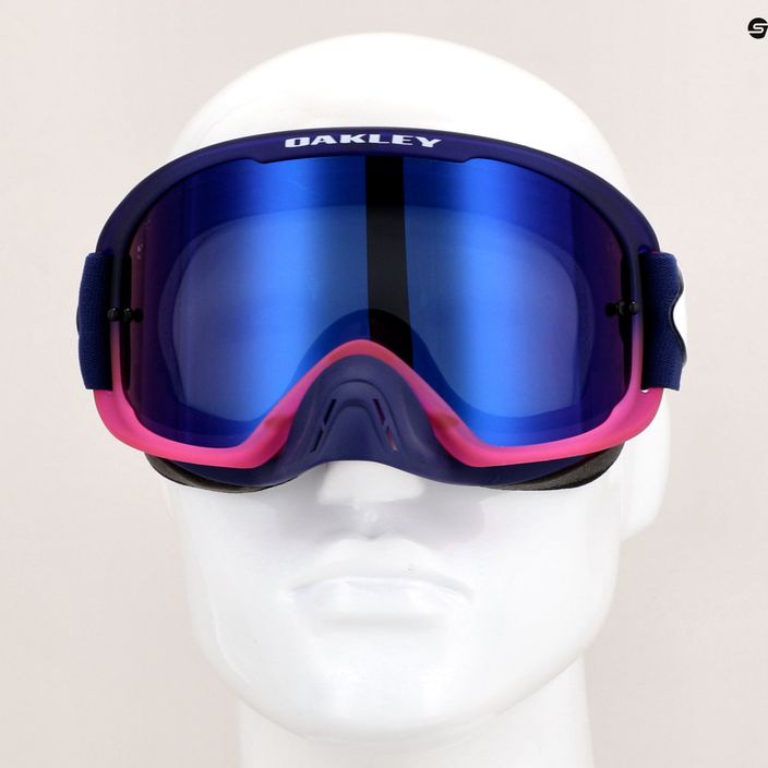 Oakley O Frame 2.0 Pro MTB cycling goggles tld navy stripes/black ice iridium 5