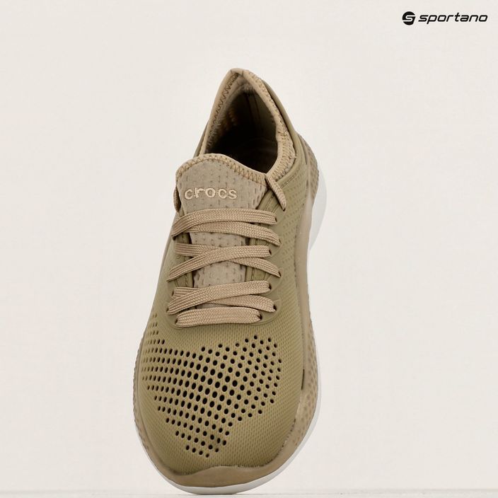 Men's Crocs LiteRide 360 Pacer khaki shoes 14