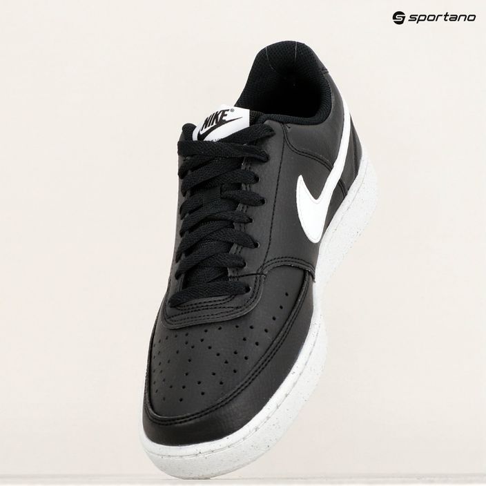 Men's Nike Court Vision Low Next Nature black/white/black shoes 9