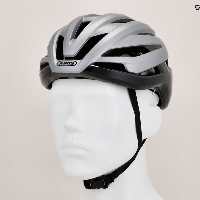 ABUS bike helmet StormChaser gleam silver 9
