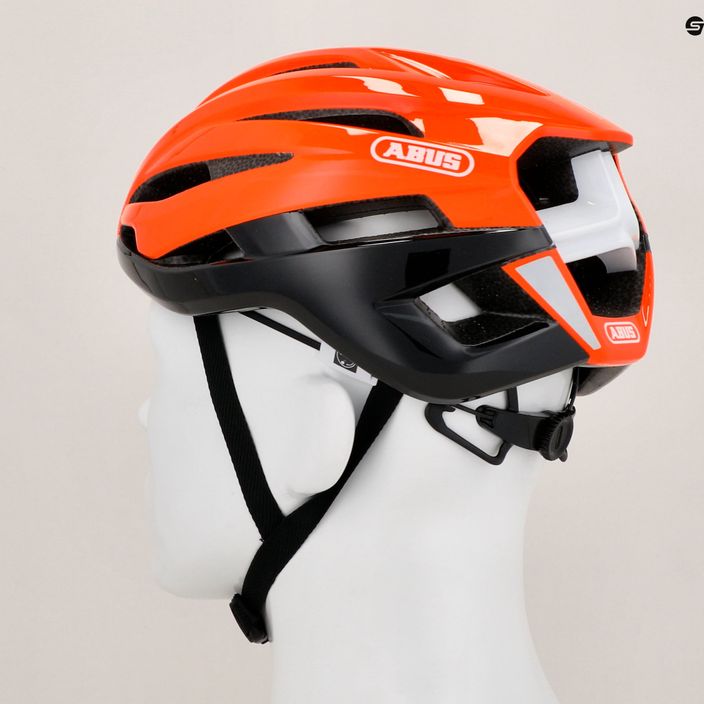 ABUS StormChaser shrimp orange bicycle helmet 9