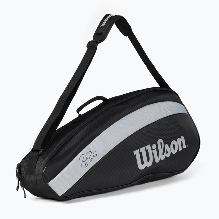Wilson RF Team 3 Pack tennis bag black and white WR8005801