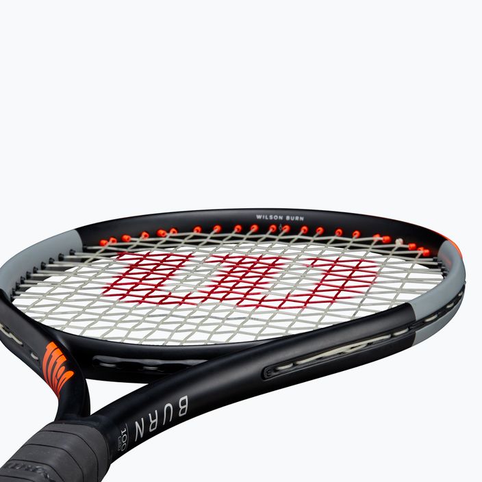Wilson Burn 100 V4.0 tennis racket black and orange WR044710U 11
