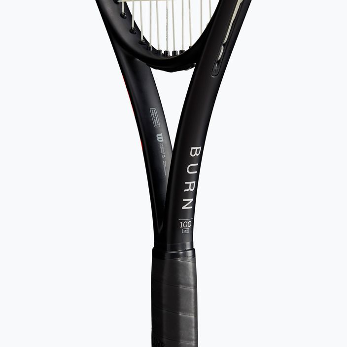Wilson Burn 100 V4.0 tennis racket black and orange WR044710U 12