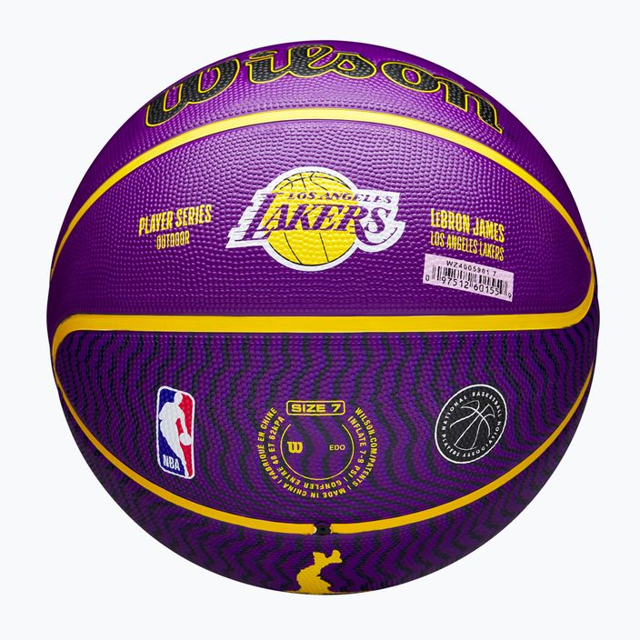 Wilson NBA Player Icon Outdoor Lebron basketball WZ4005901XB7 size 7 7