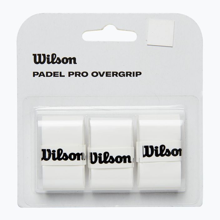 Wilson Padel Pro Overgrip padel racquet wraps 3 pcs white. 2
