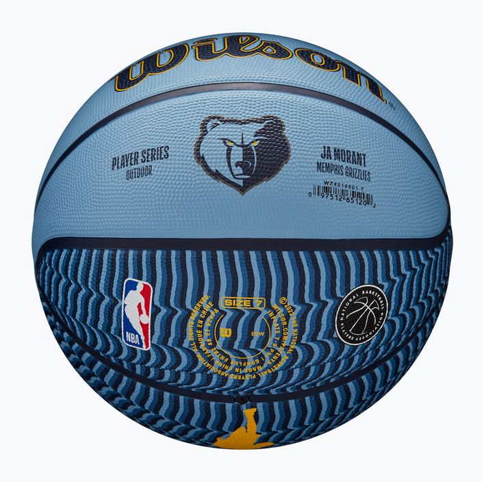 Wilson NBA Player Icon Outdoor basketball Morant blue size 7 5