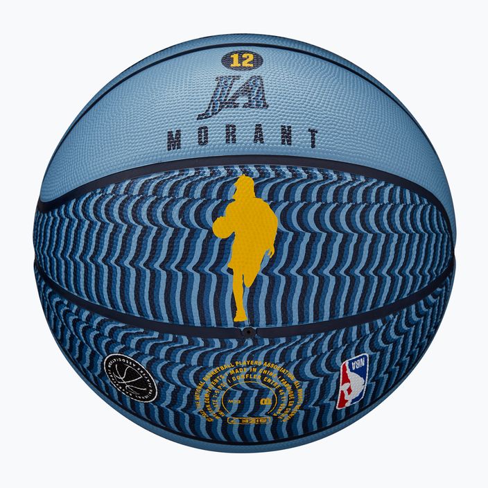 Wilson NBA Player Icon Outdoor basketball Morant blue size 7 6