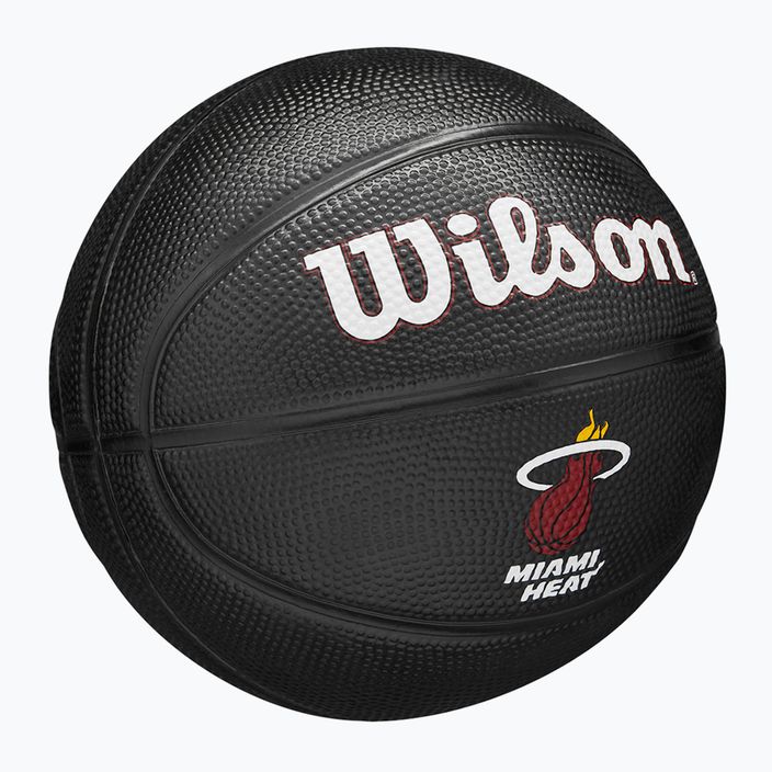 Wilson NBA Tribute Mini Miami Heat basketball WZ4017607XB3 size 3 2