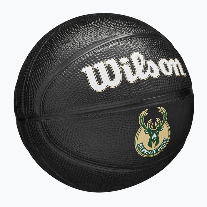 Wilson NBA Team Tribute Mini Milwaukee Bucks basketball WZ4017606XB3 size 3 2