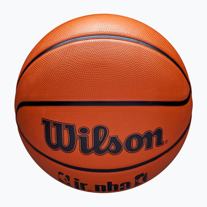 Children's basketball Wilson NBA JR Drv Fam Logo brown size 4 4