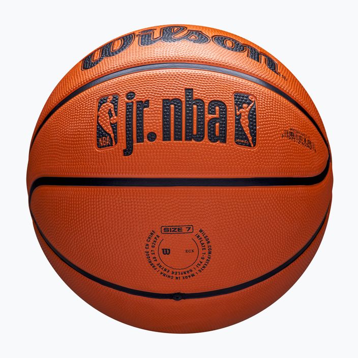 Children's basketball Wilson NBA JR Drv Fam Logo brown size 4 5