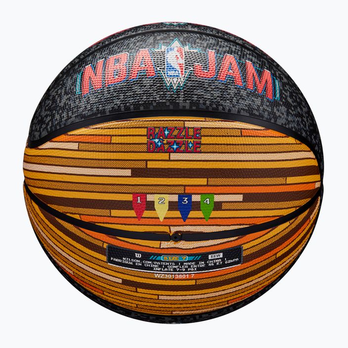 Wilson NBA Jam Outdoor basketball black/gold size 7 5