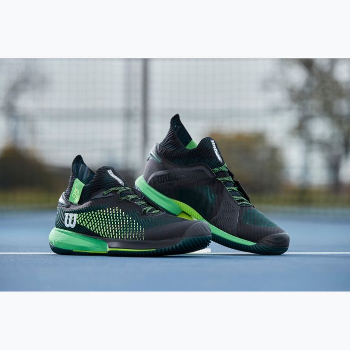 Men's tennis shoes Wilson Kaos Rapide STF black/green 7