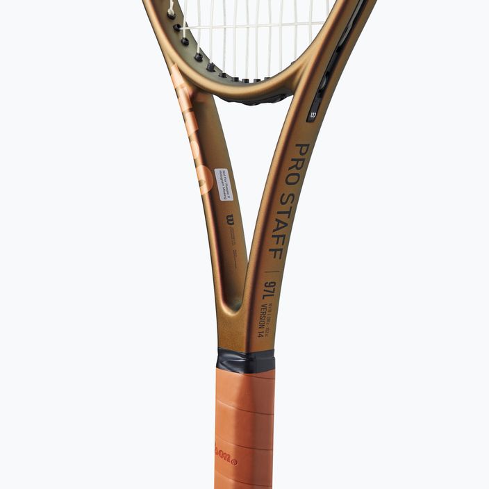Wilson Pro Staff tennis racket 97L V14 gold WR125911 9