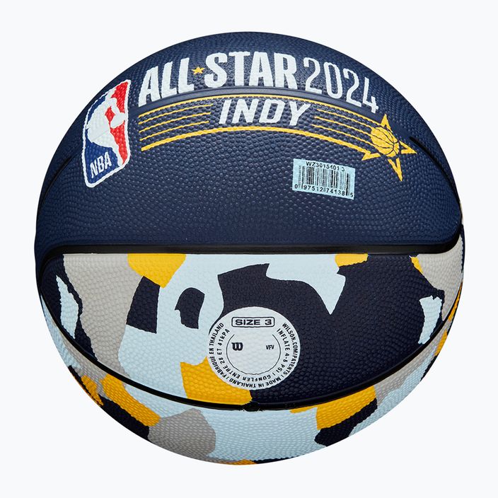 Wilson 2024 NBA All Star Mini children's basketball + box brown size 3 5