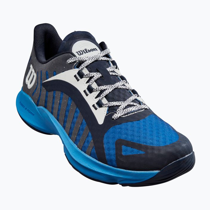 Wilson Hurakn Pro men's paddle shoes navy blaze/deja vu blue/french blue 8