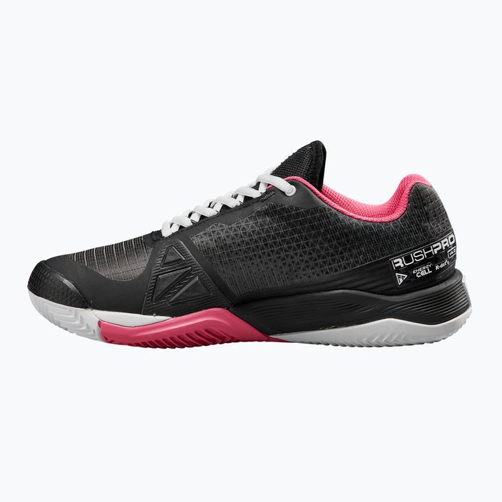 Women's tennis shoes Wilson Rush Pro 4.0 Clay black/hot pink/white 10