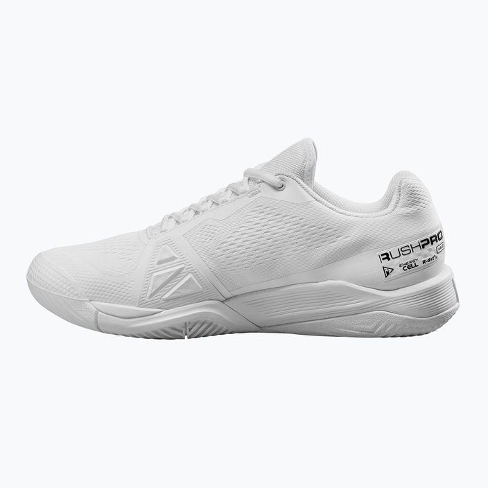 Men's tennis shoes Wilson Rush Pro 4.0 white/white/black 10