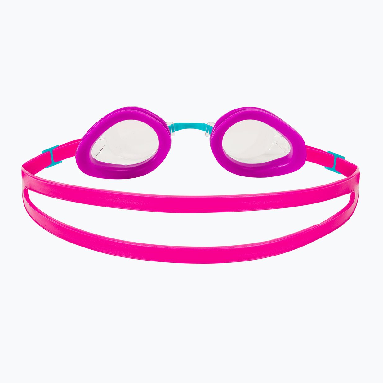 TYR Qualifier clear/purple/pink swimming goggles 4