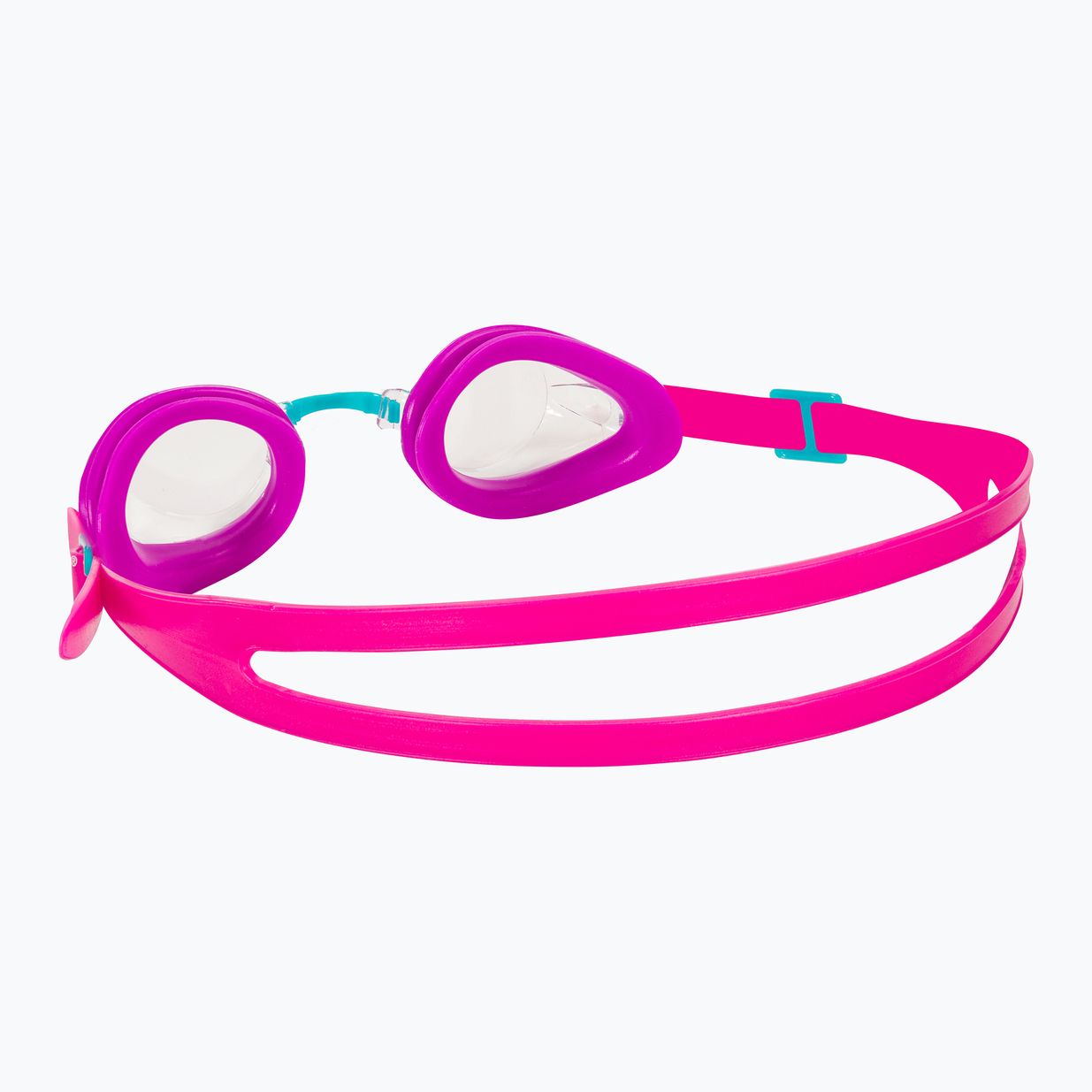 TYR Qualifier clear/purple/pink swimming goggles 5