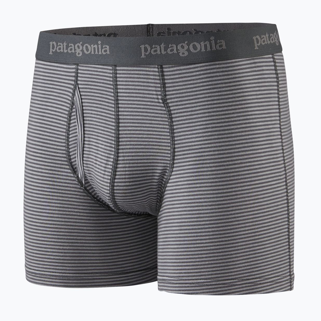 Patagonia men's Essential Boxer Briefs 3" fathom/forge grey