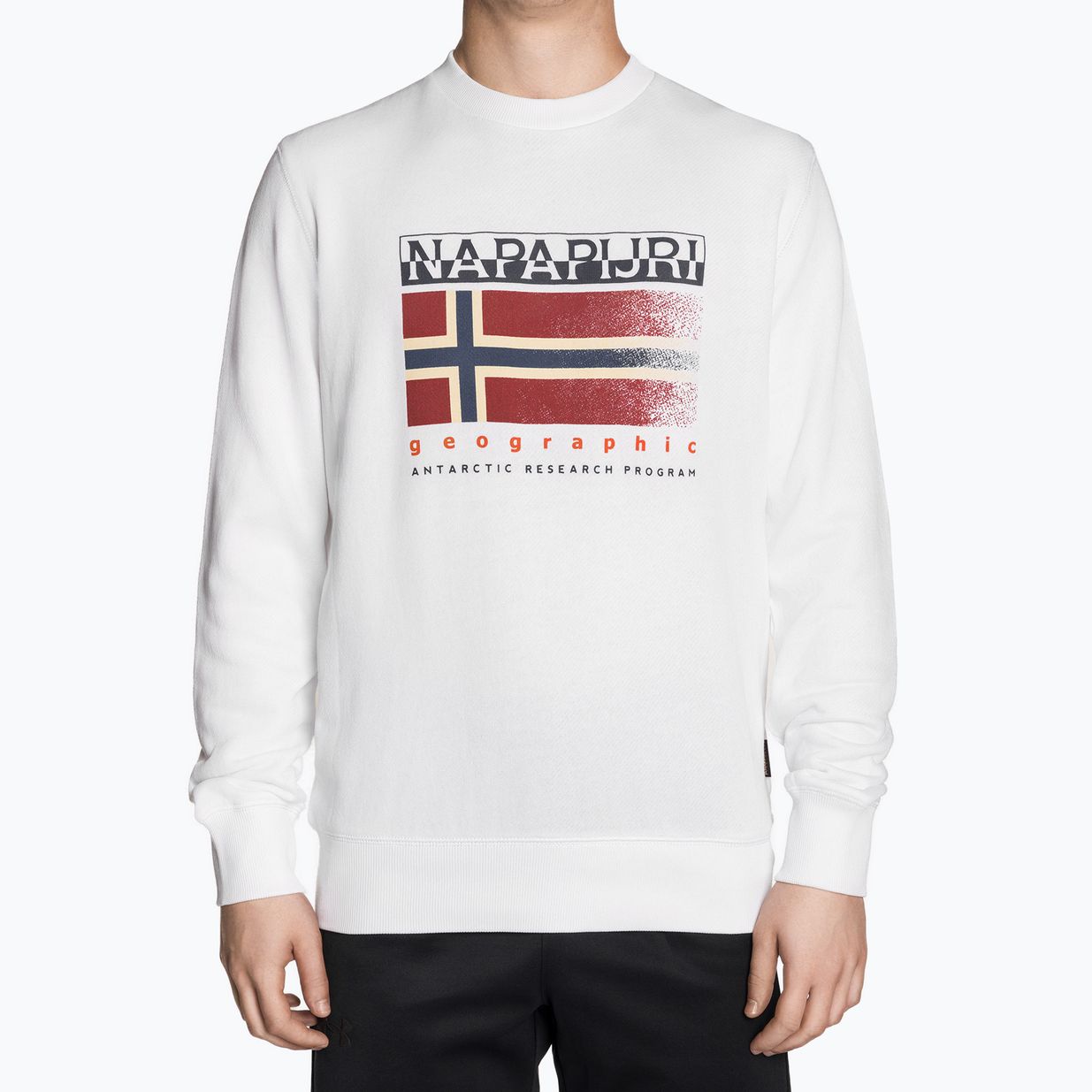 Men's Napapijri B-Kreis C brightwhite sweatshirt