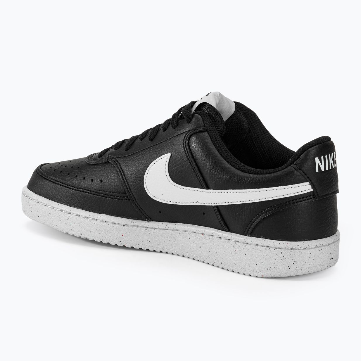 Men's Nike Court Vision Low Next Nature black/white/black shoes 3