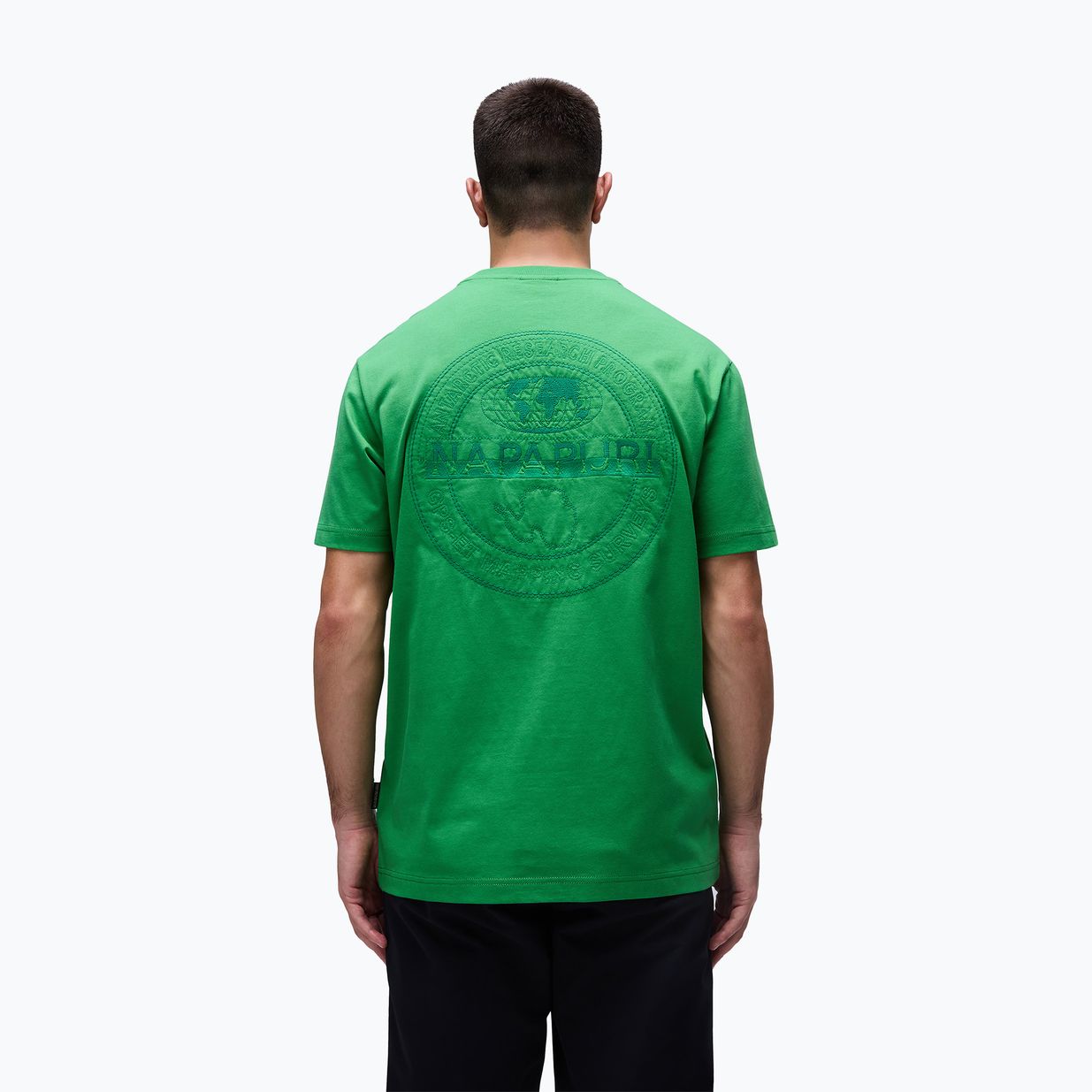 Men's Napapijri S-Kander green kelly t-shirt 2