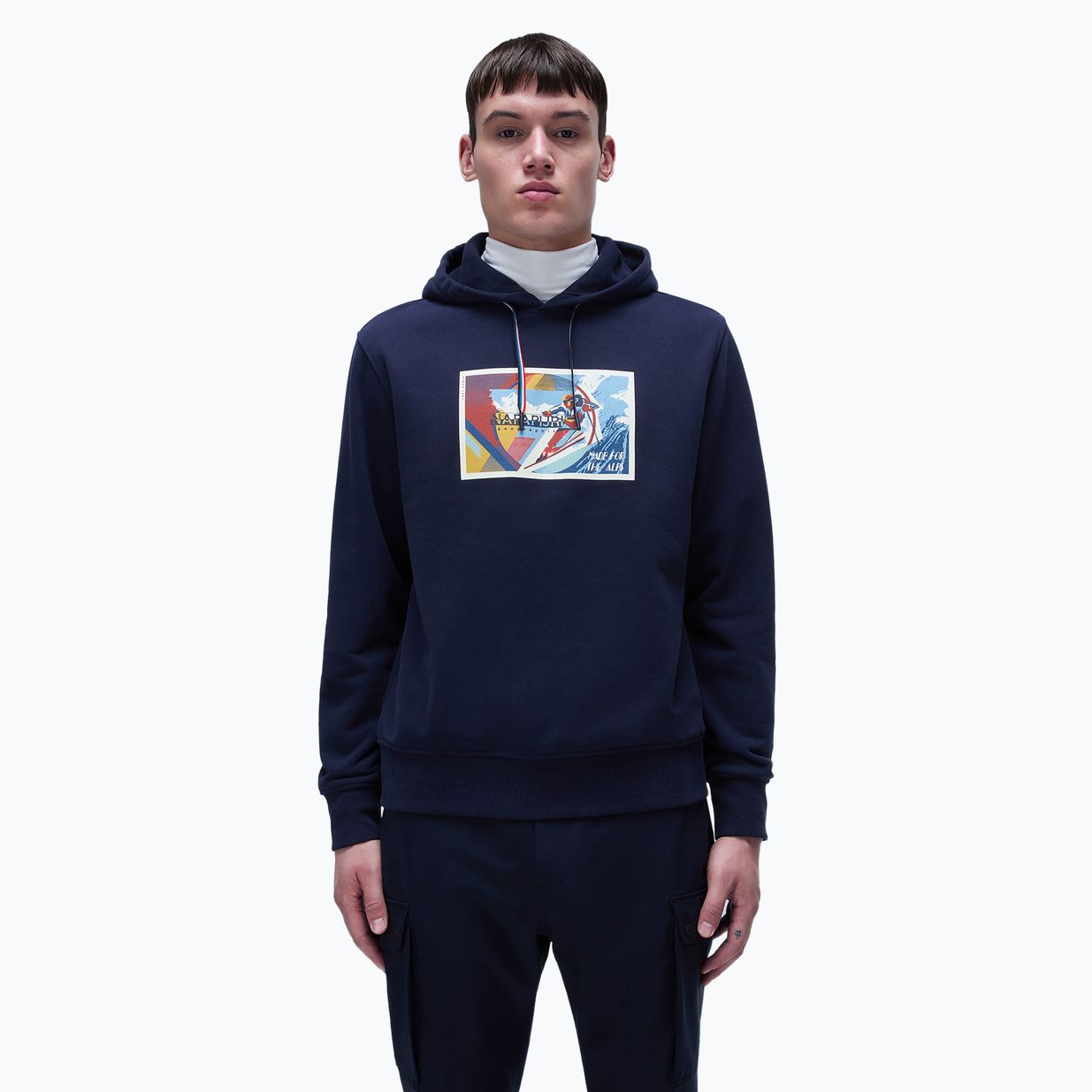 Men's Napapijri B-Portalet Hooded sweatshirt blu marine