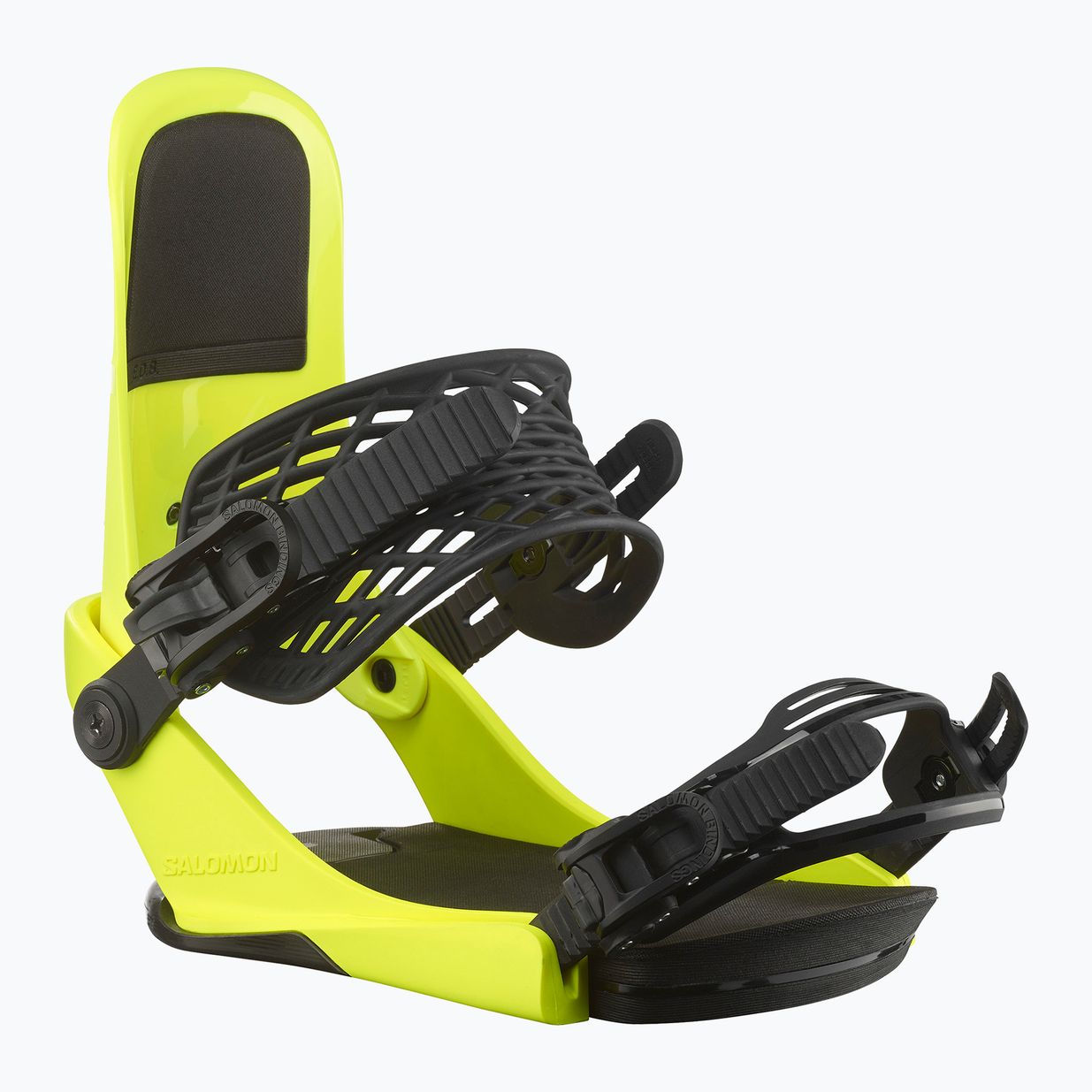 Snowboard bindings Salomon EDB neon yellow