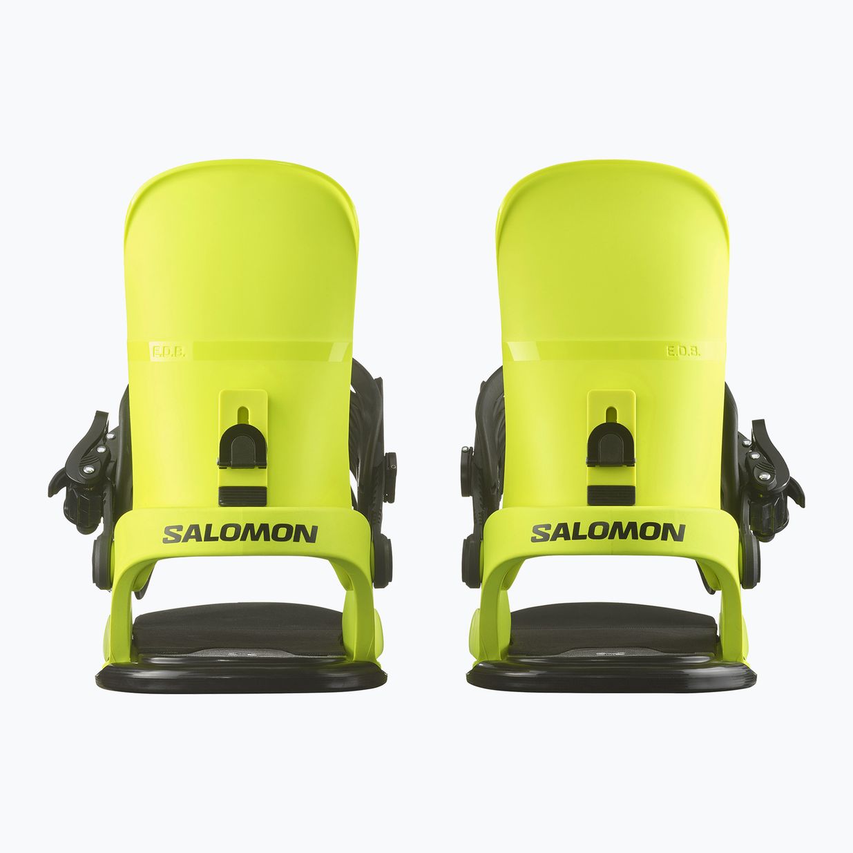 Snowboard bindings Salomon EDB neon yellow 3