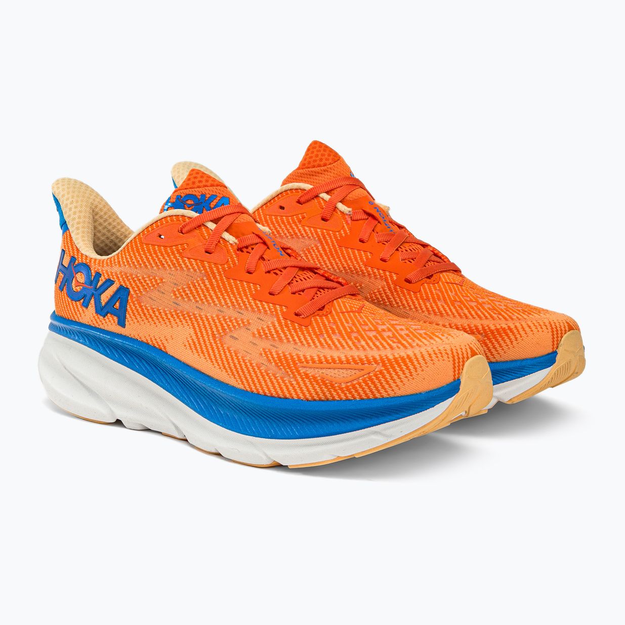 HOKA men's running shoes Clifton 9 orange 1127895-VOIM 3