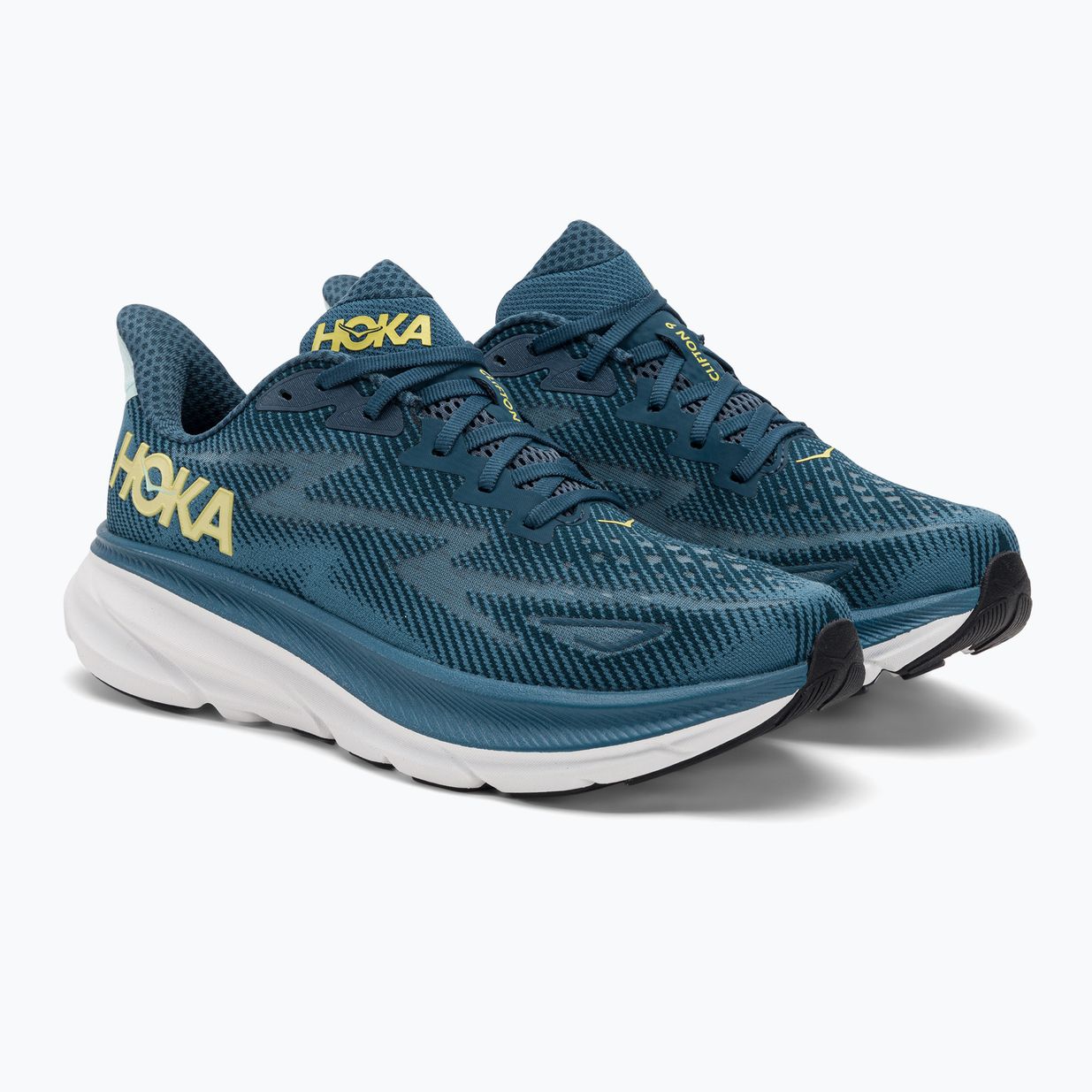 HOKA men's running shoes Clifton 9 midnight ocean/bluesteel 4