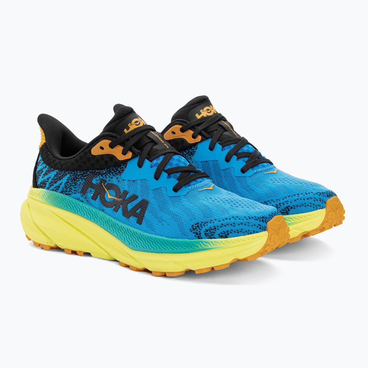 HOKA Challenger ATR 7 men's running shoes diva blue/evening primrose 4