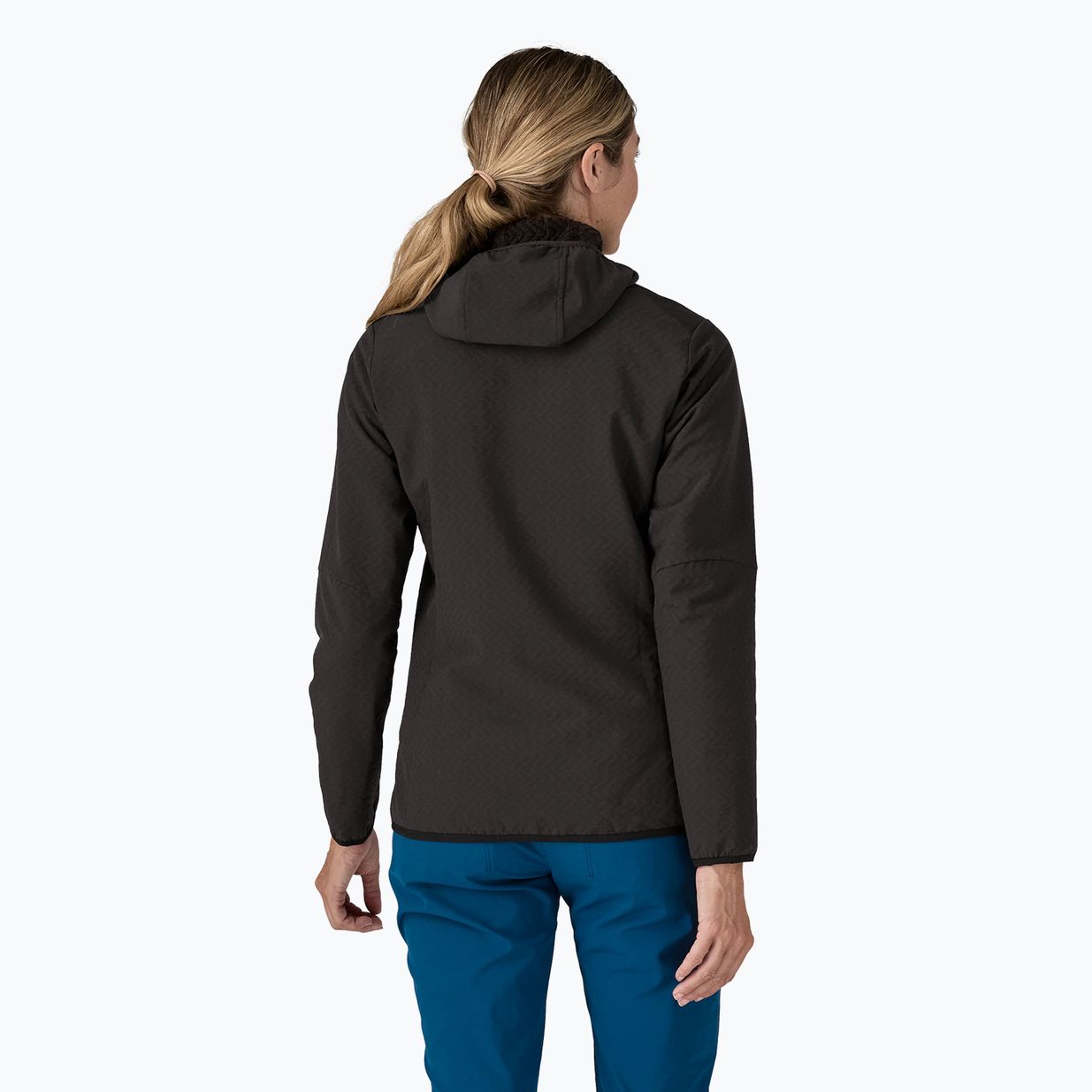 Women's softshell jacket Patagonia R2 CrossStrata Hoody black 2