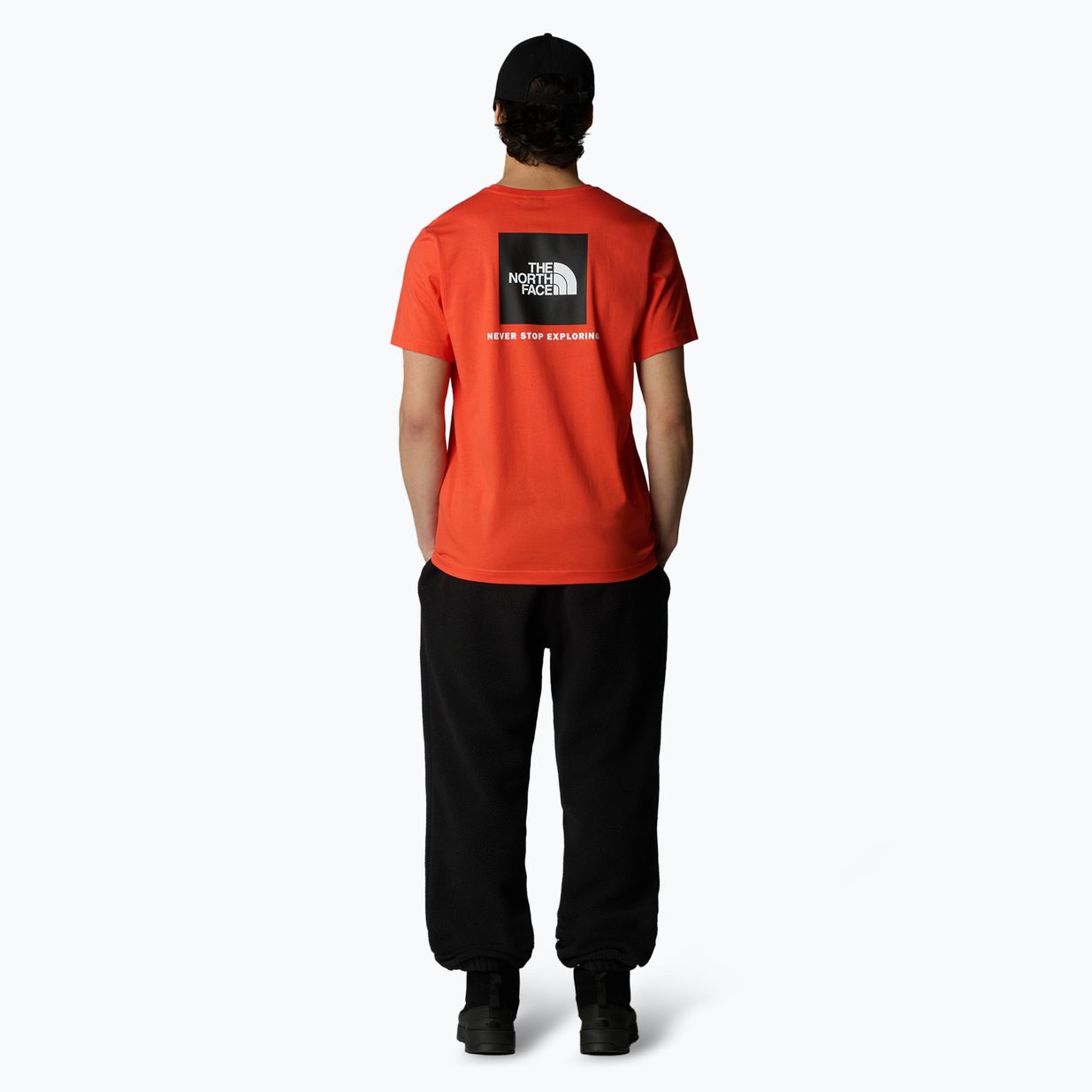 Men's The North Face Box Nse t-shirt crimson orange/black 2