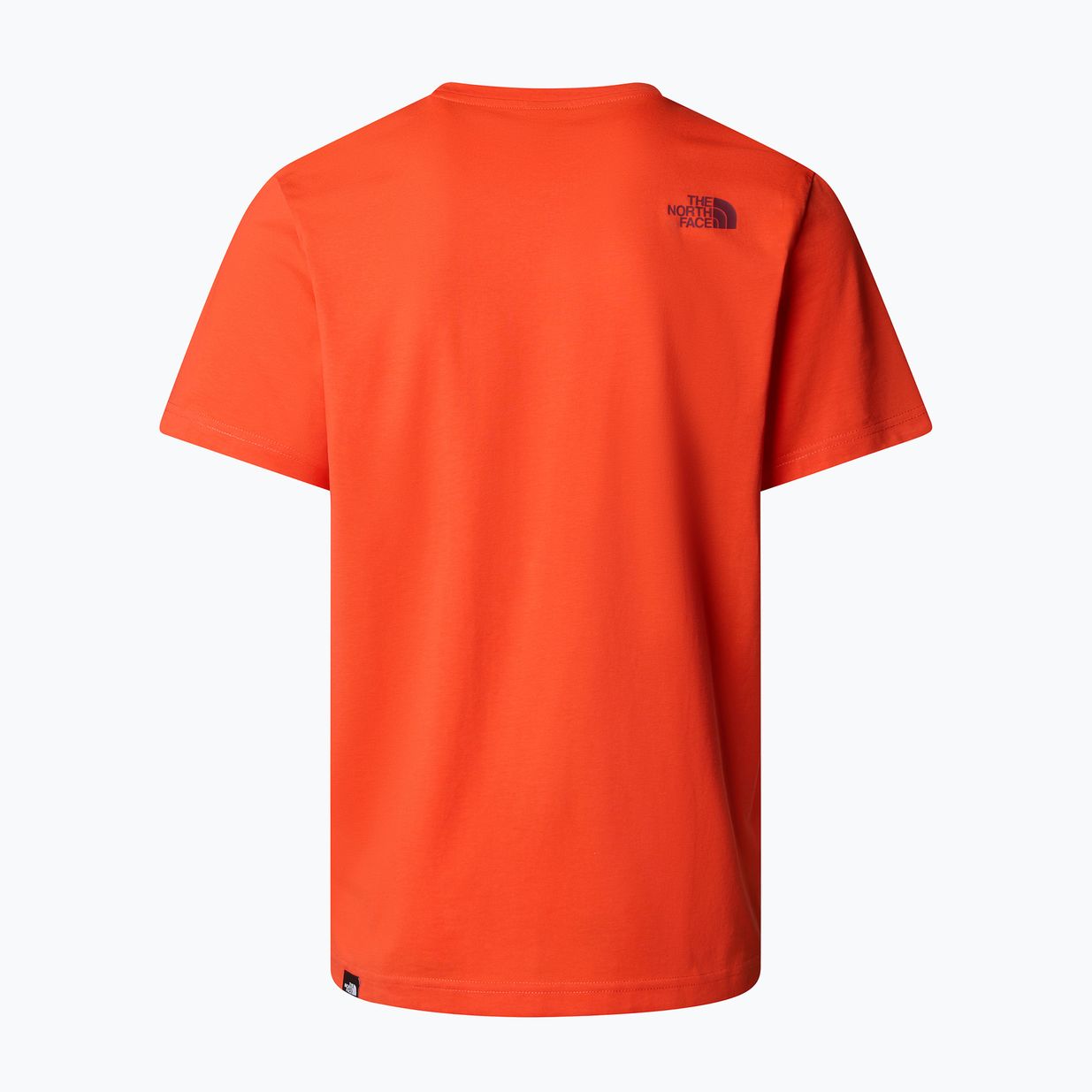 The North Face men's Easy crimson orange/alpine plum t-shirt 5