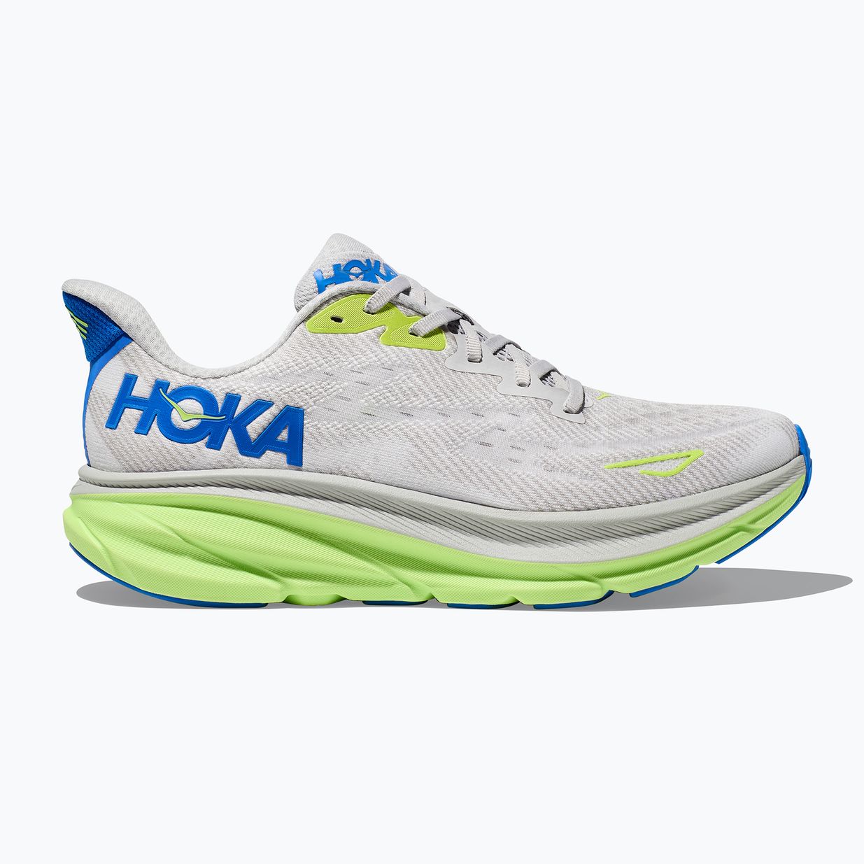 HOKA men's running shoes Clifton 9 stardust/electric cobalt 2