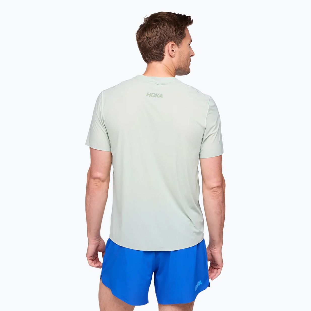 Men's HOKA Airolite Run aloe vera running shirt 3