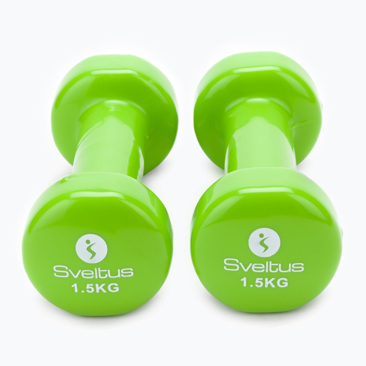 Set of dumbbells 1.5 kg 2 pcs. Sveltus Epoxy green 1187 3